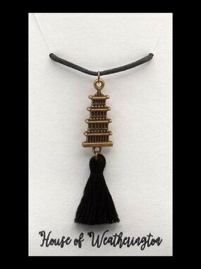Handcrafted Asian Pagoda Necklace